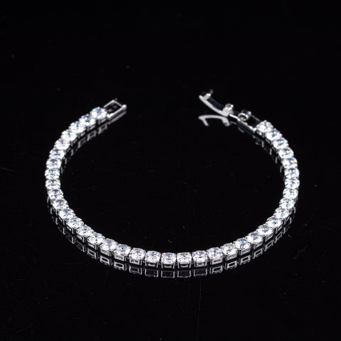 Classic White Gold Tennis Bracelet