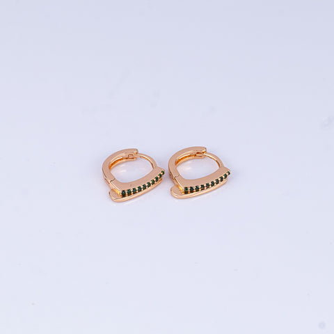 Emerald Pave Kid Hoops