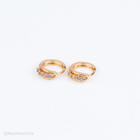 Pastel Confetti Huggie Hoops