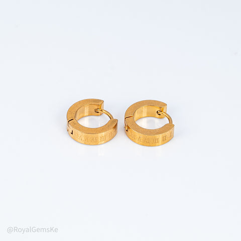 Imperial Roman Luxe Huggie Hoops