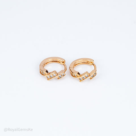 Orion Pavé Wrap Mini Hoops