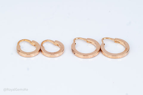 Sleek Minimal Gold Hoops