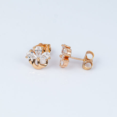 Ethereal Crystal Lotus Studs