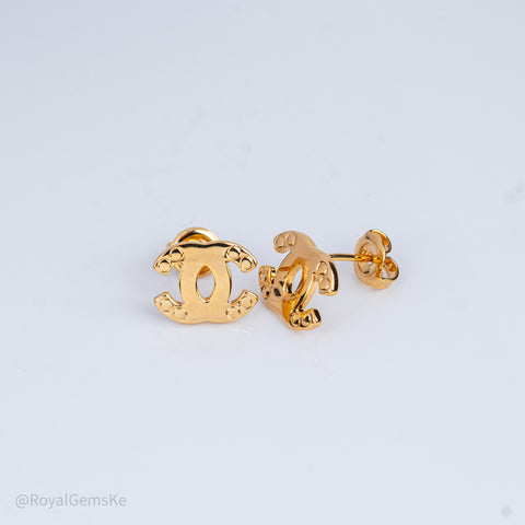 Iconic Interlock Gold Studs