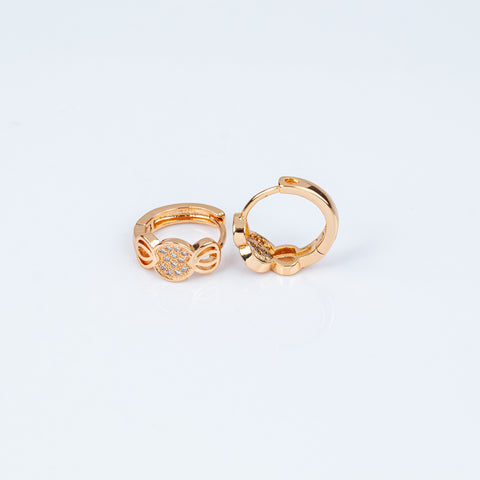 Radiant Ribbon Pave Hoops