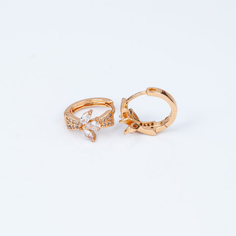 Ethereal Bloom Marquise Hoops