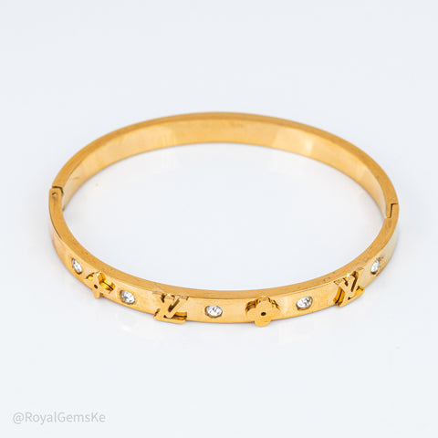 Solitare Emblem Stacking Bangle