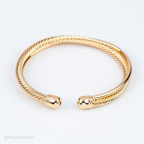 Renaissance Twisted Cable Bangle