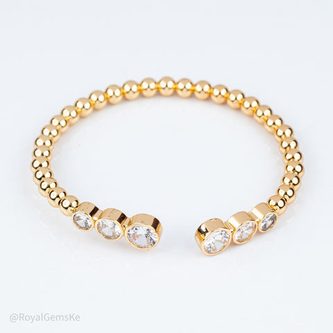 Celestia Beaded Halo Bangle