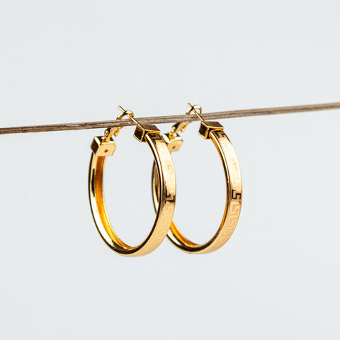 Majestic Empress Gold Hoops