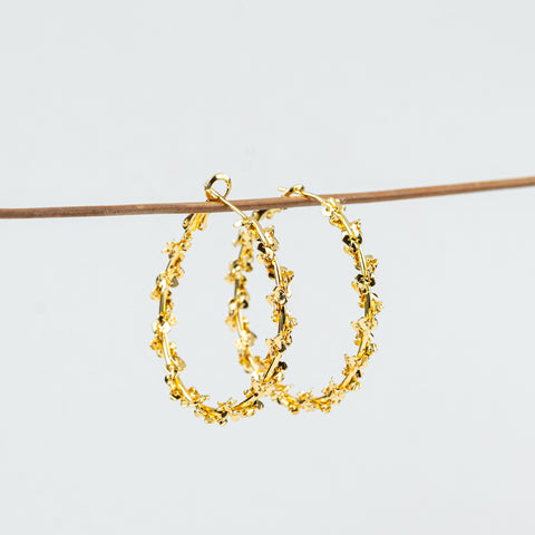 Enchanted Vine Butterfly Hoops