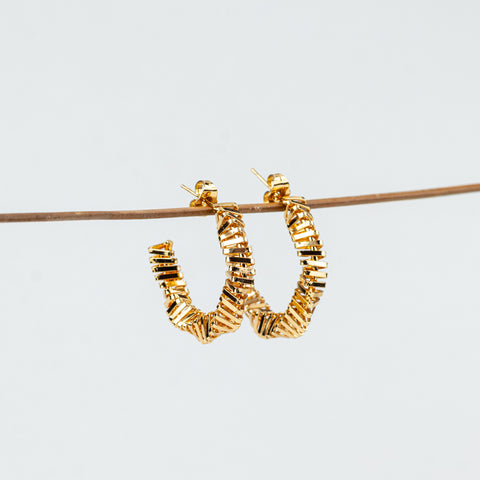 Royale Ribbon Wrap Hoops