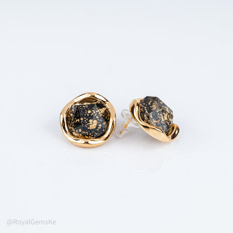 Midnight Shimmer Resin Studs