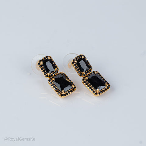 Black Velvet Fashion Earrings