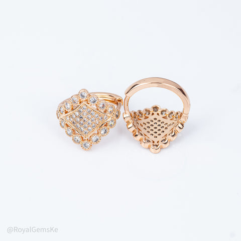 Royal Bloom Sassy Hoops