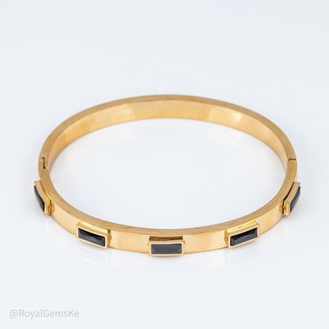 Onyx Slim Stacking Bangle