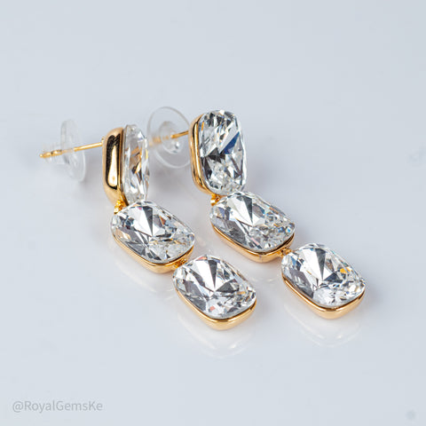 Diamond Glow Crystal Earrings