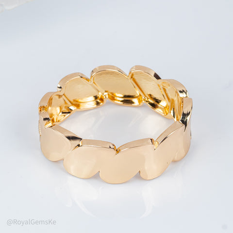 Golden Link Bold Bangle