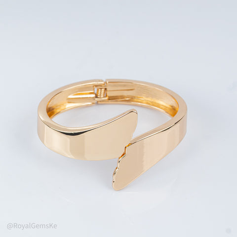 Sleek Edge Wrap Bangle