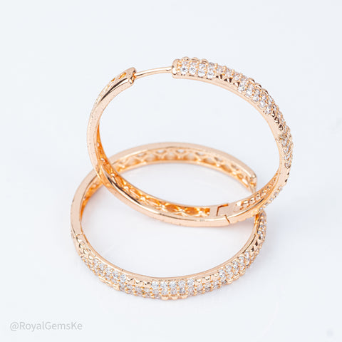 Celestial Embrace Crystal Hoops