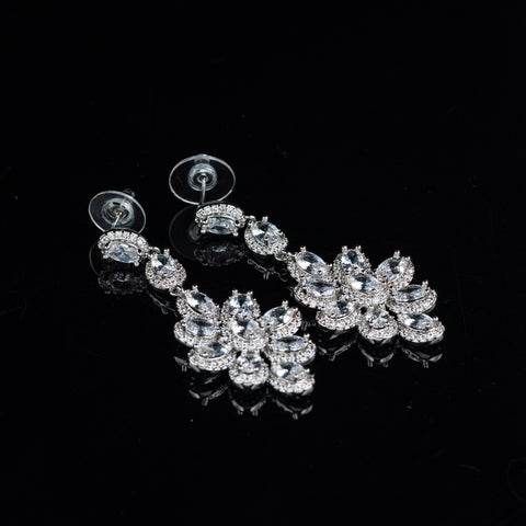 Majestic Crystal Dangle Earrings