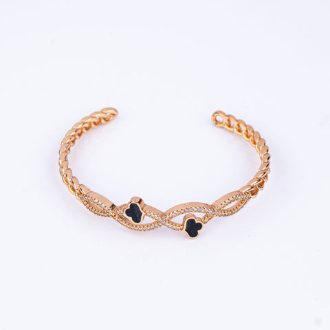 Clover Charm Bangle