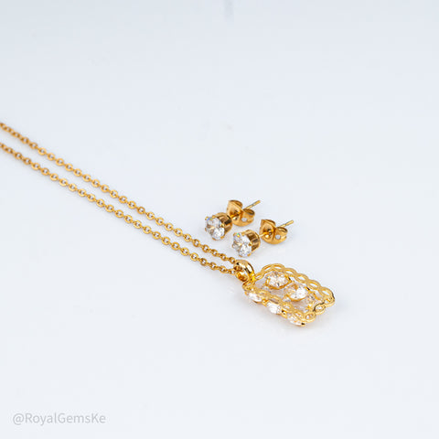 Gilded Lattice Lace Set