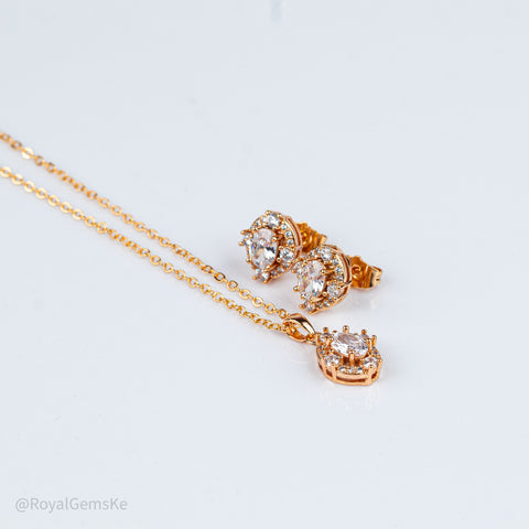 Sovereign Majestic Crystal Gold-Tone Set