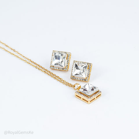 Modern Heirloom Gilded Square Halo Set