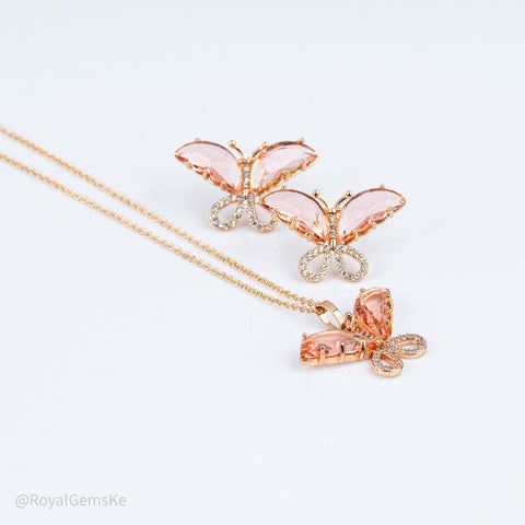 Rose Monarch Butterfly Set
