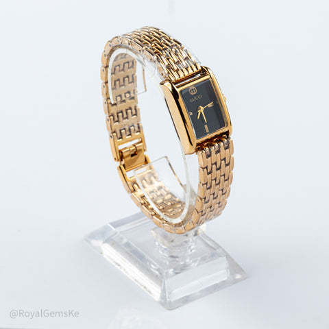 Signature Noir & Gilt Heritage Link Timepiece