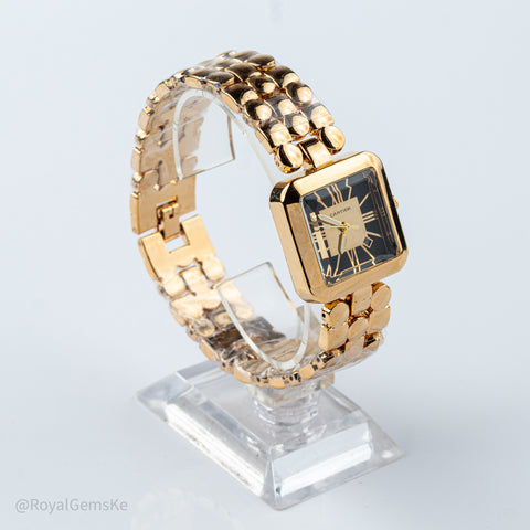 Signature Noir & Gilt Roman Numeral Timepiece