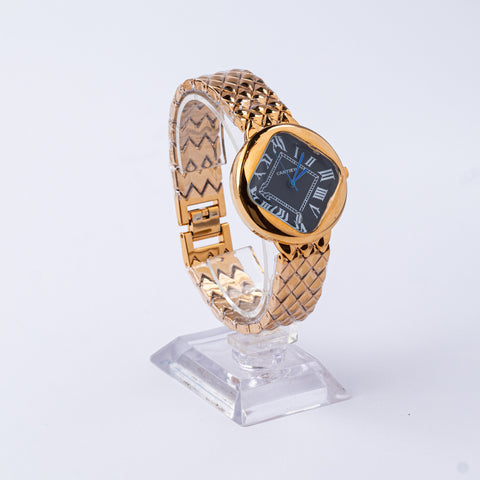 Golden Black Roman Empress Timepiece