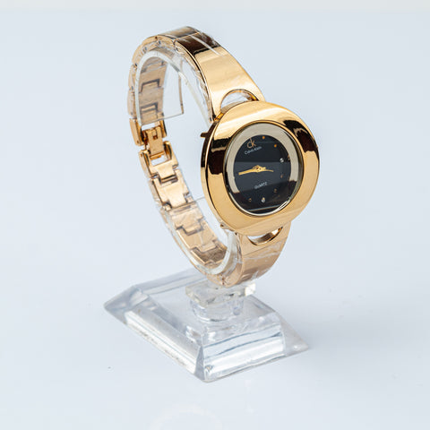 Golden Minimalist Halo Watch