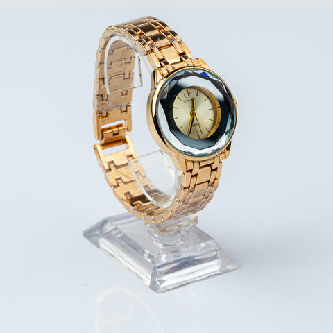 Imperial Faceted Crystal Statement Watch