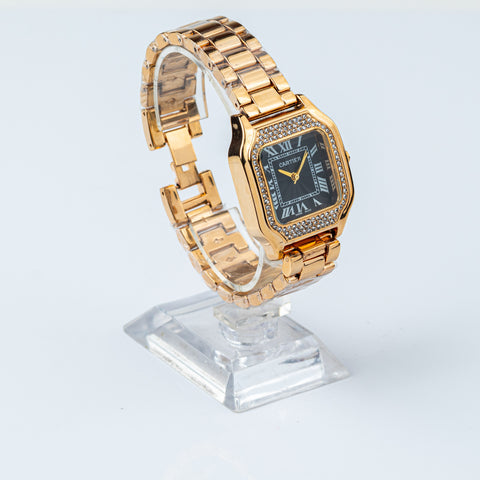 Luxe Roman Pave Timepiece