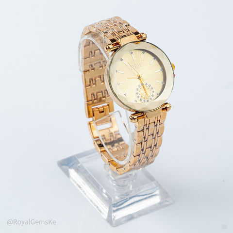 Rose Gold Sparkle Link Watch