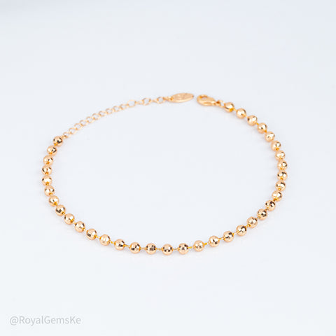 Meridian High-Shine Bead Anklet