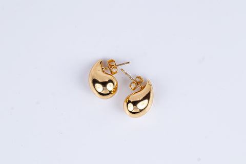 Gilded Liquid Drop Earrings
