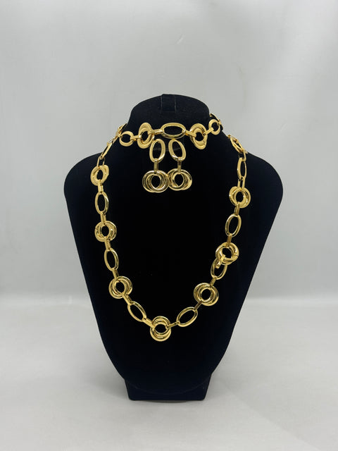Polished Gold Orbital Link Set