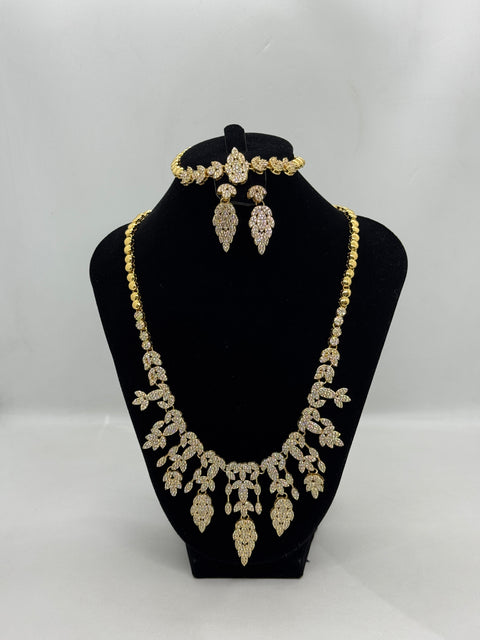 Majestic Leaf Pavé Ensamble Set