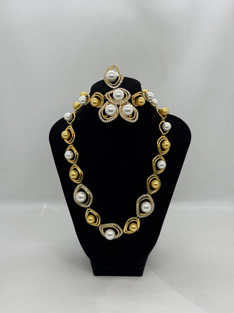 Imperial Champagne & Cream Pearl Set