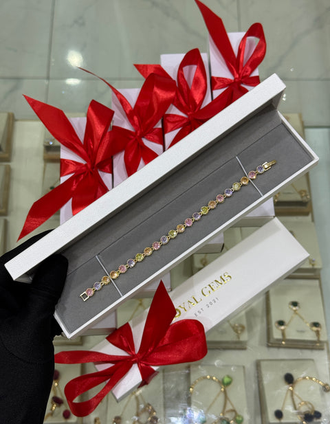 Royal Pastel Rainbow Bracelet