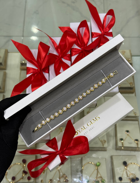 Silver Ice Baguette Bracelet