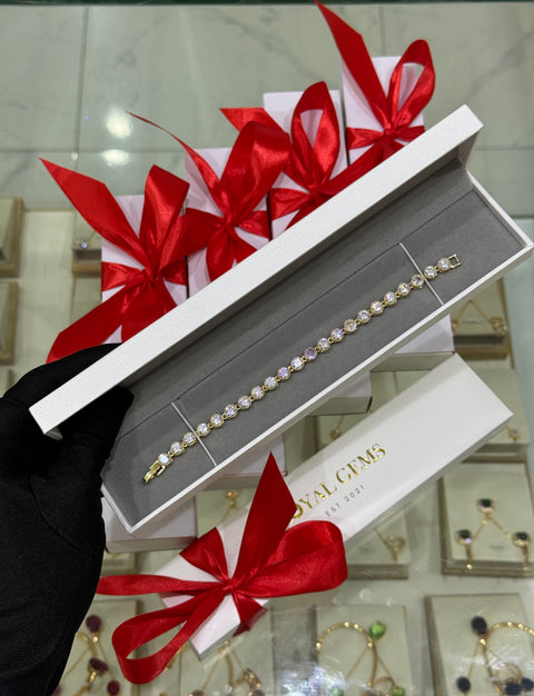 Golden Sunburst Sparkle Bracelet