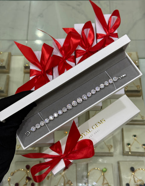 Royal Crystal Halo Bracelet