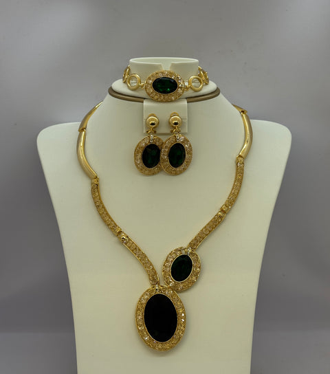 Emerald Dynasty Teardrop Set