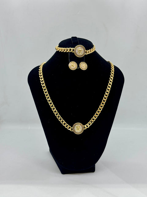 Royal Medallion Chain Chunky Set