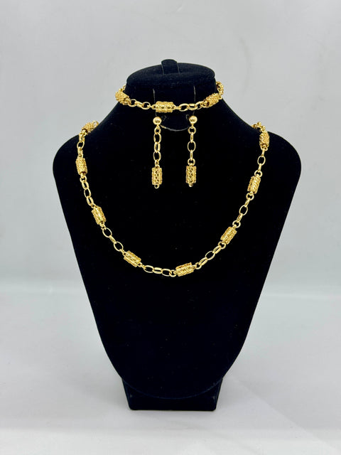 Textured Barrel Link Chunky Set