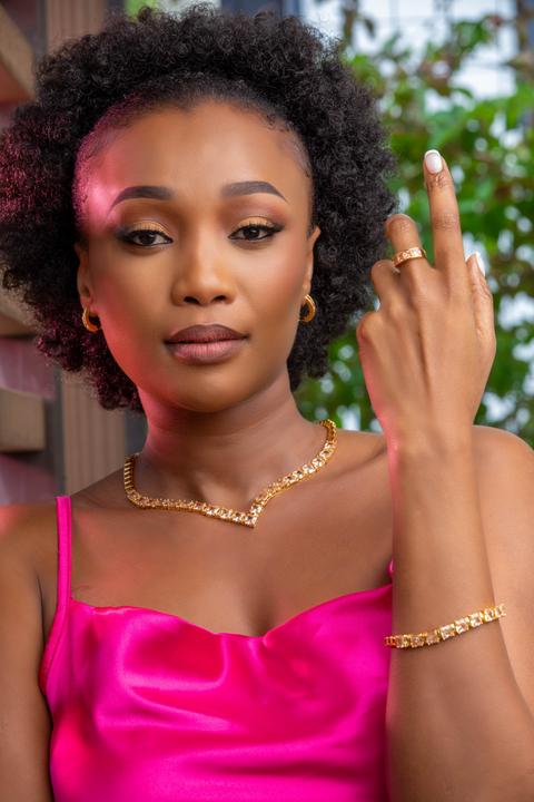 Golden Luxe Architect V-Tennis Set